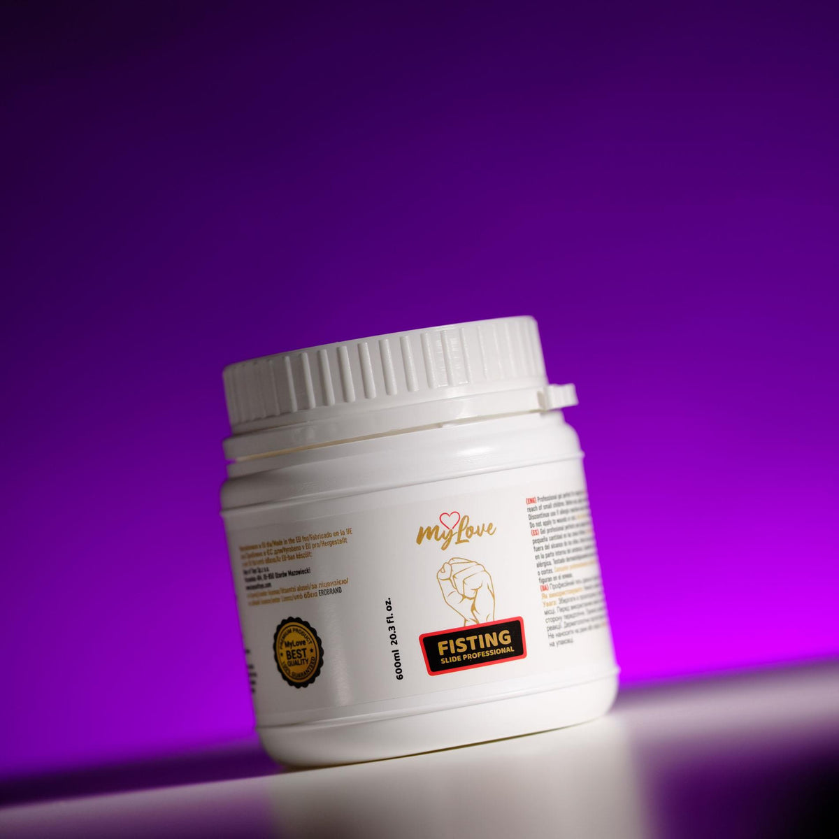 MyLove Fisting Slide Professional 600 ml · fisting gel