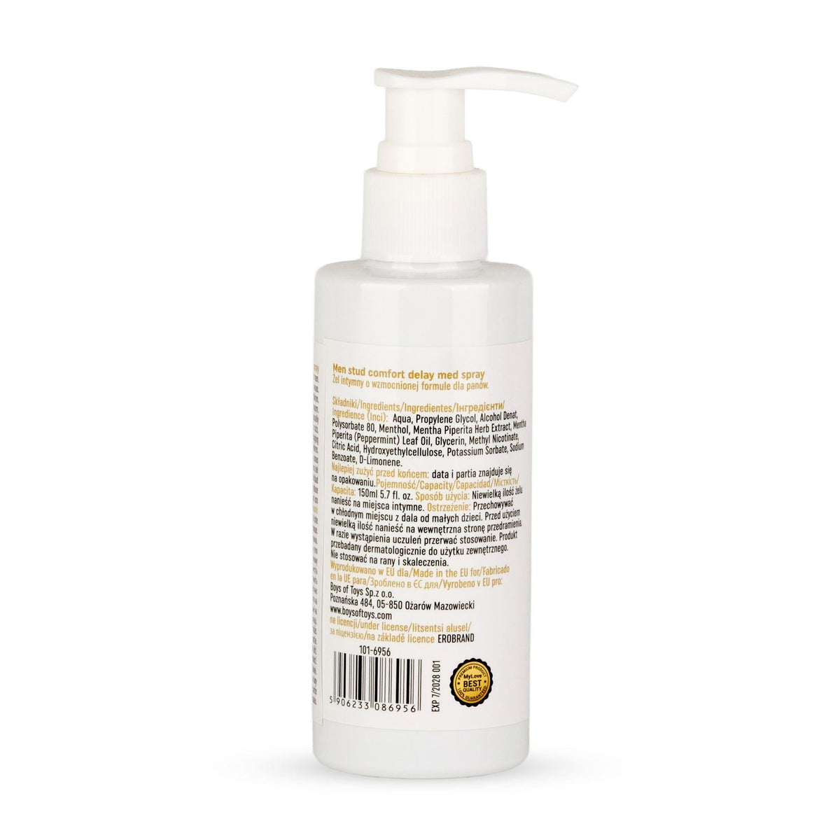 MyLove Men Stud Comfort Delay Med Gel · gel pro oddálení ejakulace, 150 ml