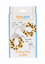 ToyJoy Furry Fun Cuffs Leopard · pouta s kožešinkou