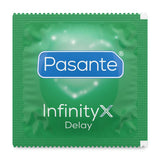 Pasante Delay Infinity X · kondom pro oddálení ejakulace (1 ks)