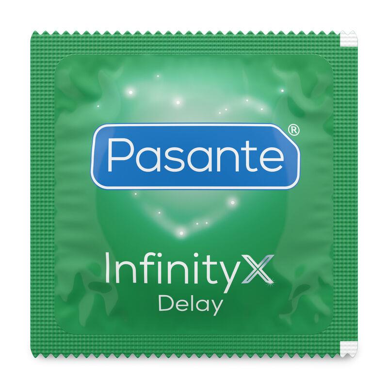 Pasante Delay Infinity X · kondom pro oddálení ejakulace (1 ks)
