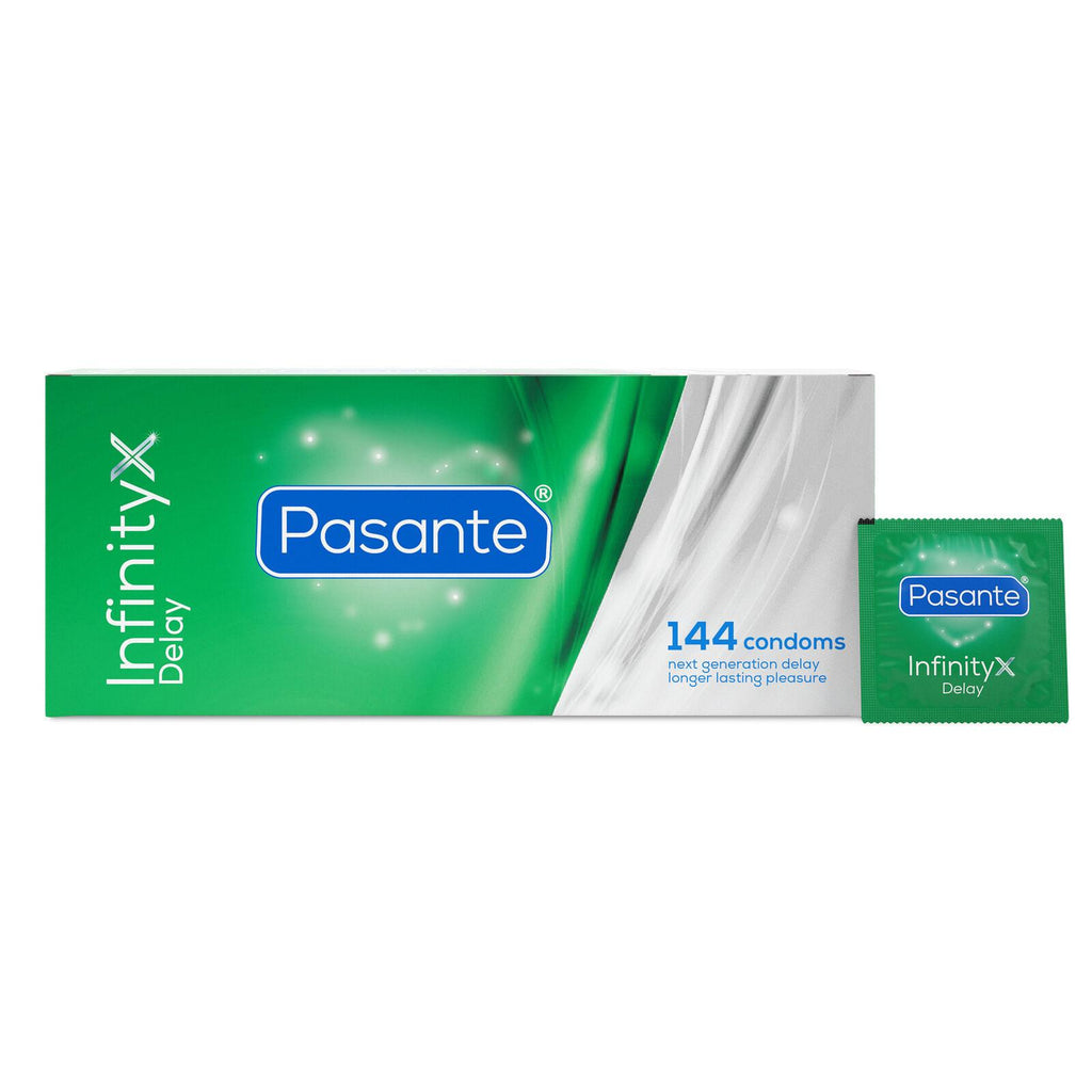 Pasante Delay Infinity X · kondom pro oddálení ejakulace (1 ks)