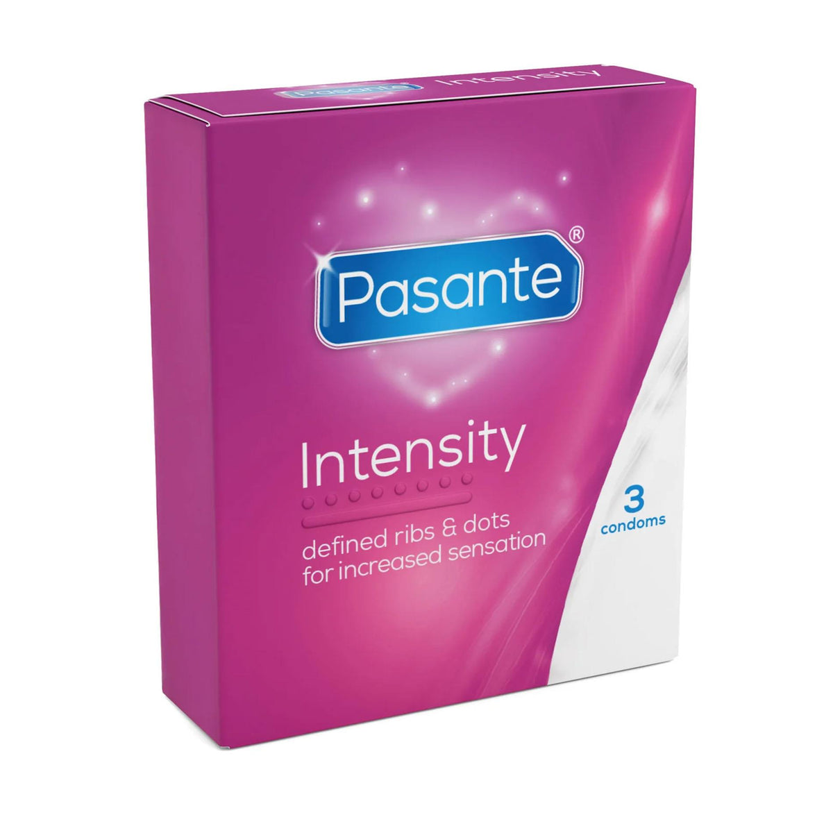 Pasante Ribs & Dots Intensity · žebrované a tečkované kondomy (3 ks)