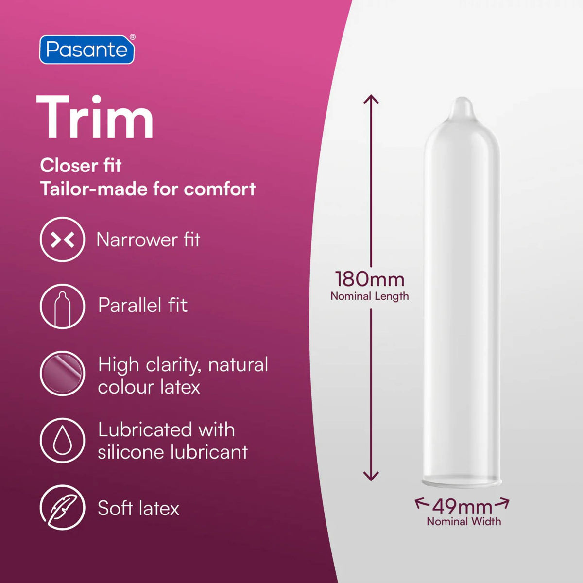 Pasante Trim · užší kondomy (12 ks)