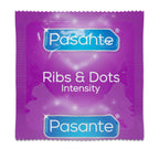 Pasante Ribs & Dots Intensity · žebrované a tečkované kondomy (12 ks)
