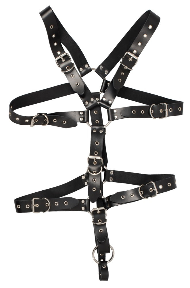 ZADO Leather Harness For Him · kožený pánský postroj s kroužkem
