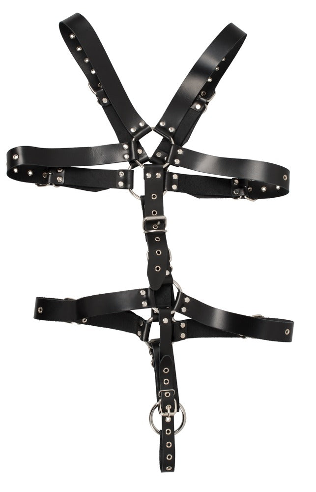ZADO Leather Harness For Him · kožený pánský postroj s kroužkem