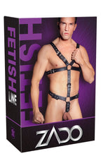 ZADO Leather Harness For Him · kožený pánský postroj s kroužkem