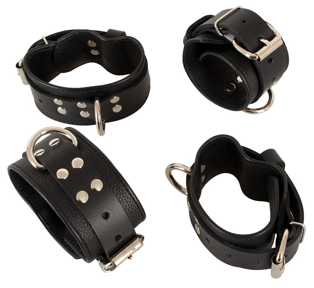 ZADO Leather Bed Restraint · kožená sada na připoutání k posteli