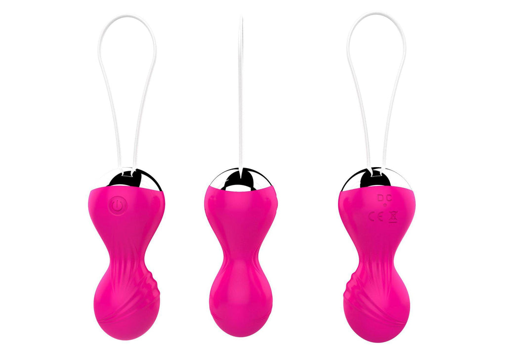 B-Series Magic Vibrating Silicone Kegel Balls · vibrační venušiny kuličky s ovladačem, růžová