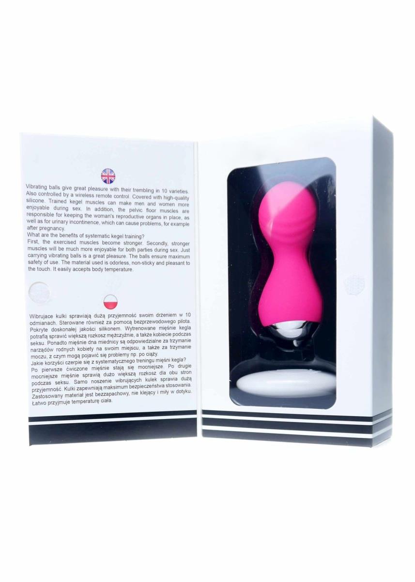 B-Series Magic Vibrating Silicone Kegel Balls · vibrační venušiny kuličky s ovladačem, růžová