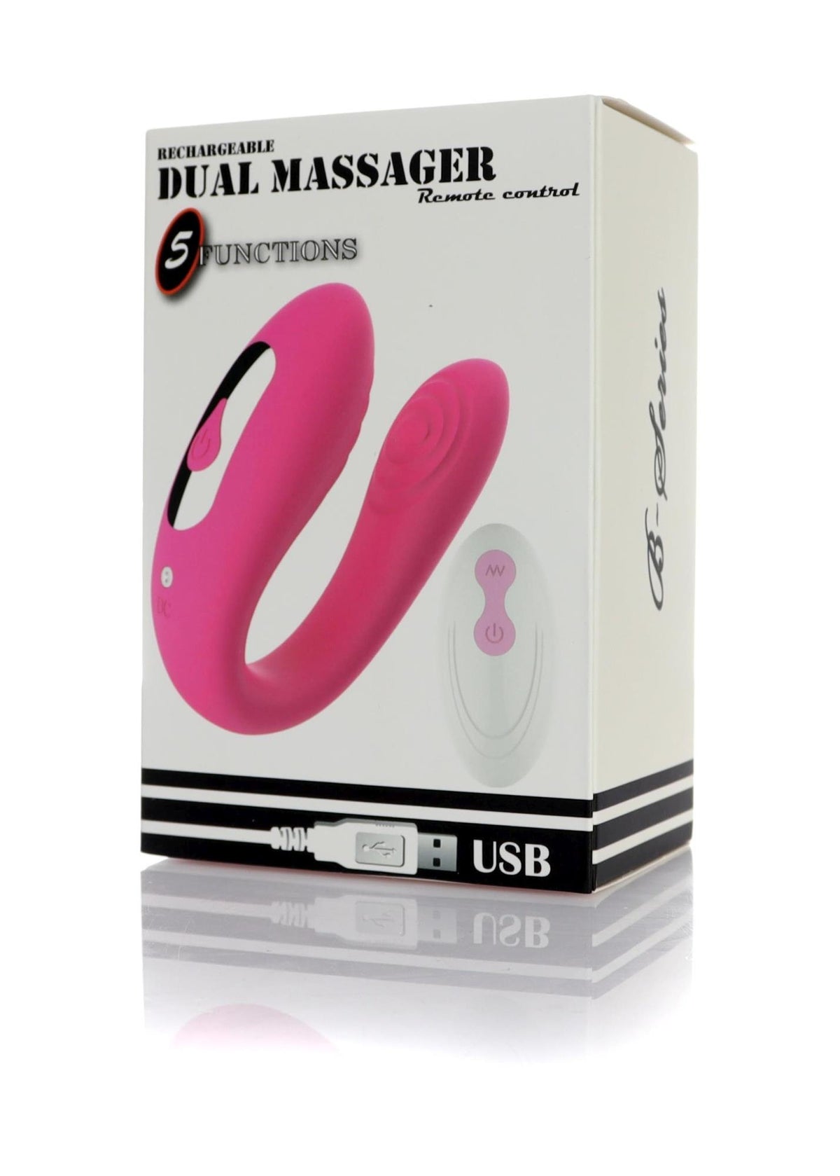 Duální vibrátor pro páry · 5 funkcí, dálkové ovládání, USB