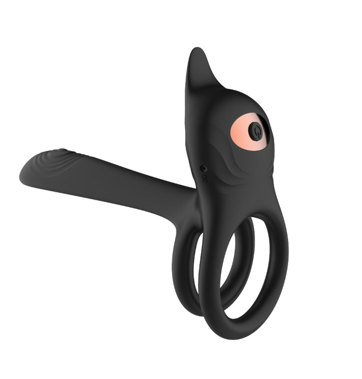 Dvojitý vibrační erekční kroužek · 10 funkcí, dálkové ovládání, USB