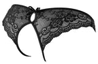 Cottelli Lingerie Crotchless Lace Briefs · krajkové kalhotky s otevřeným rozkrokem · vel. M