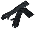 Cottelli Collection Gloves Wet Look · dlouhé rukavice s lesklým povrchem