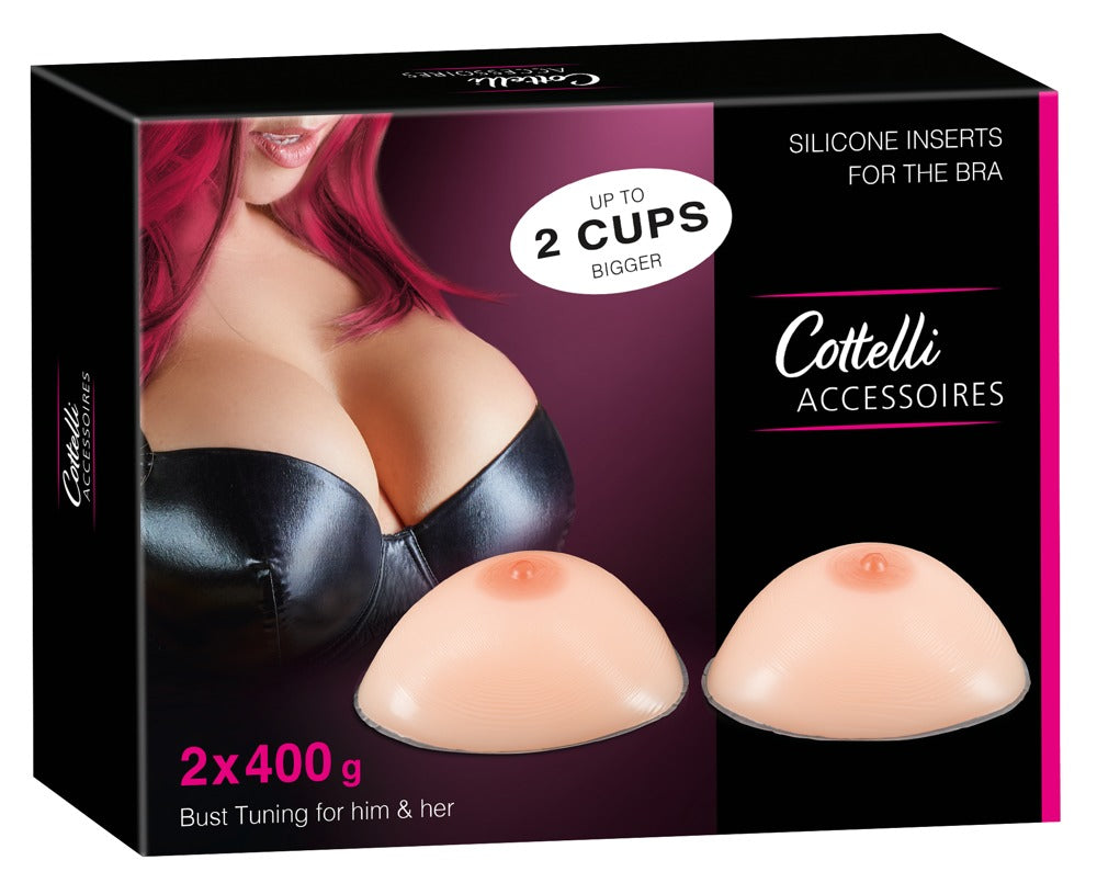Cottelli ACCESSOIRES Silicone Breasts · silikonové vycpávky prsou 400 g