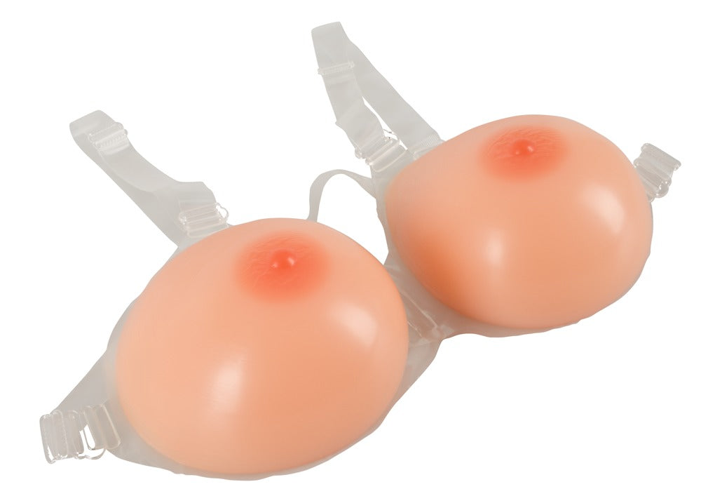 Cottelli Accessoires Breasts with Straps · silikonová prsa s nastavitelnými popruhy