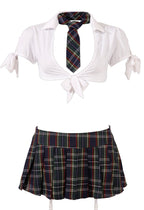 Cottelli School Set · kostým školačky se sukní a kravatou, vel. M