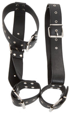 Bad Kitty Neck Restraint · postroj s obojkem, pásem a pouty na ruce