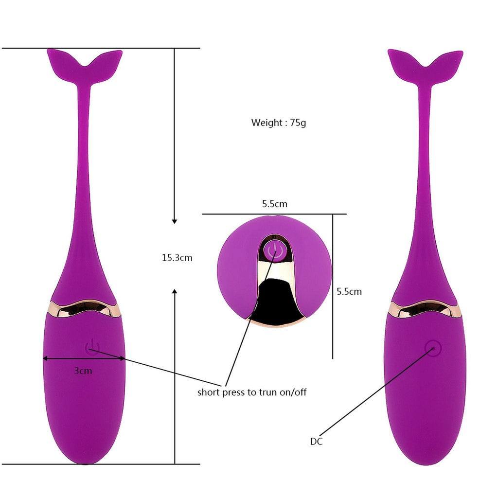 B Series Lyla Vibrating Egg USB · vibrační vajíčko s dálkovým ovládáním · fialová