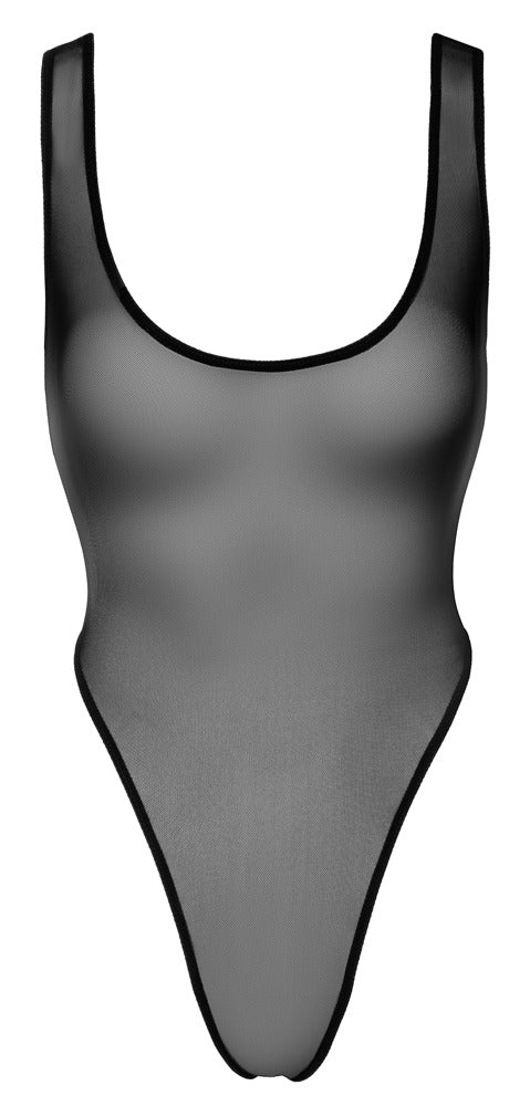 Noir Body Basic · průhledné string body