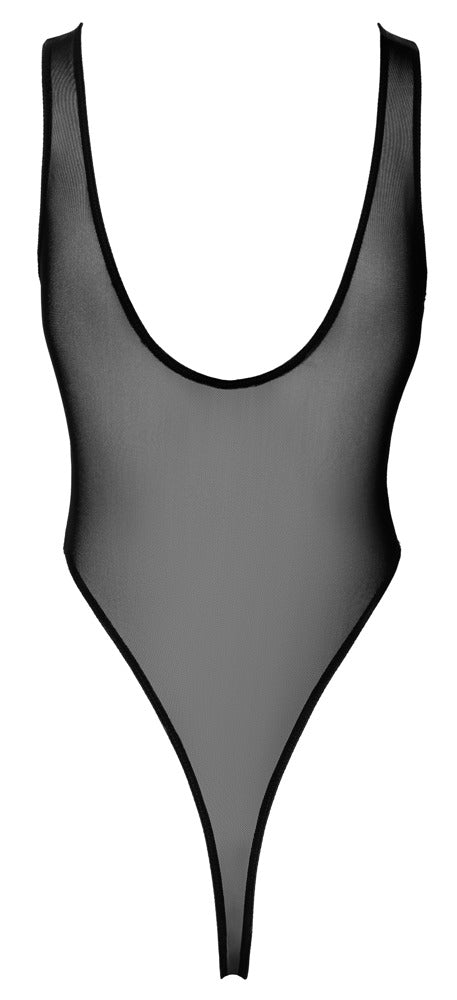 Noir Body Basic · průhledné string body