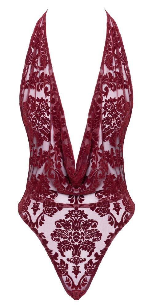 Noir Body red · průsvitné string body Kink Royal, vínová, vel. M
