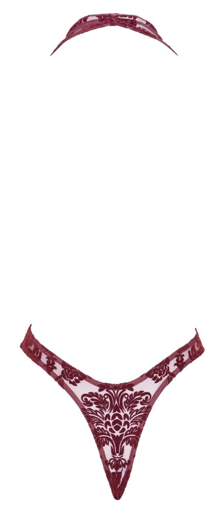 Noir Body red · průsvitné string body Kink Royal, vínová, vel. M