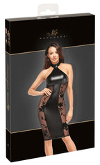 Noir Libido Exclusive · přiléhavé šaty ke kolenům s halter výstřihem