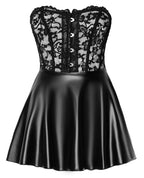 Noir Libido Exclusive · korzetové šaty bez ramínek s krajkou · vel. XL