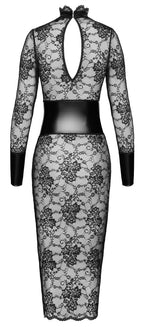 Noir Dress Lace · krajkové midi šaty Kink Royal, vel. XL