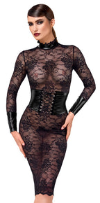 Noir Dress Lace · krajkové midi šaty Kink Royal, vel. S