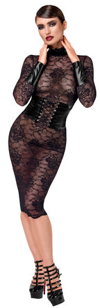 Noir Dress Lace · krajkové midi šaty Kink Royal, vel. S