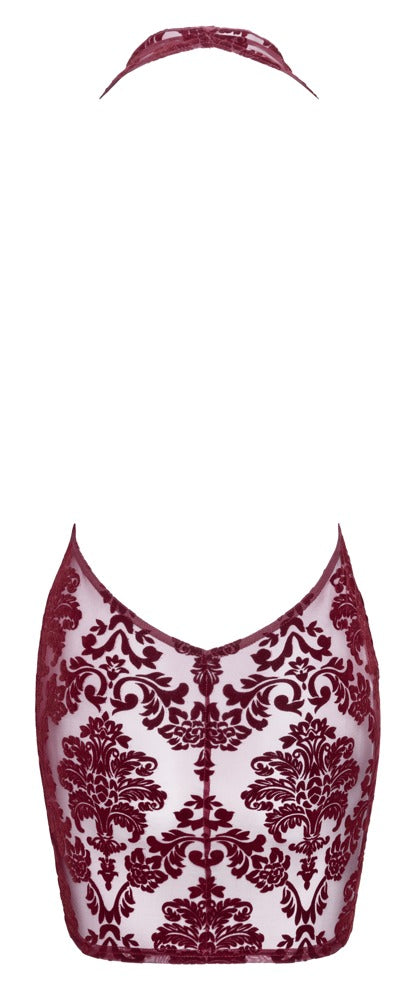 Noir Dress red · průsvitné mini šaty Kink Royal, vínová, vel. L