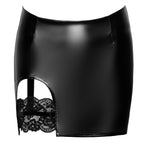 Noir Skirt Suspender · mini sukně s našitým podvazkem · vel. XL