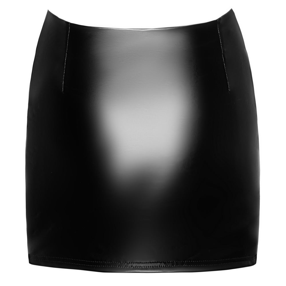 Noir Skirt Suspender · mini sukně s našitým podvazkem · vel. M