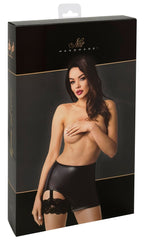 Noir Skirt Suspender · mini sukně s našitým podvazkem · vel. M