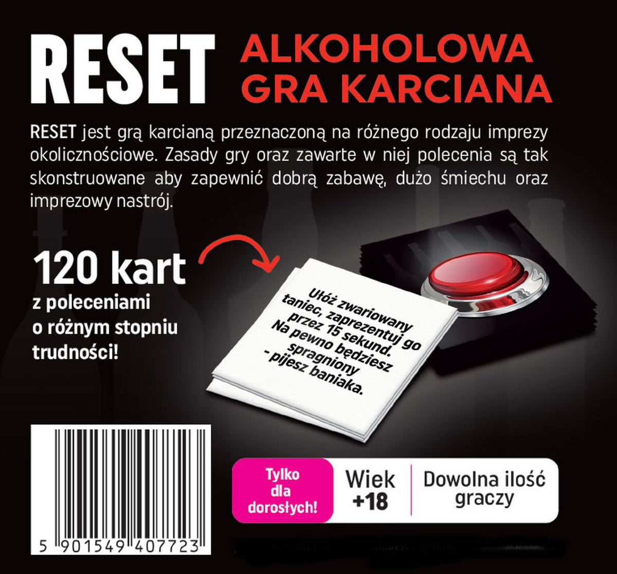 Grammi Reset · párty karetní hra s alkoholem