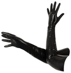 Late X Latex Gloves M · lesklé latexové rukavice po loket
