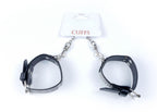 Fetish B-Series Handcuffs with Cristals · pouta s kamínky, stříbrná