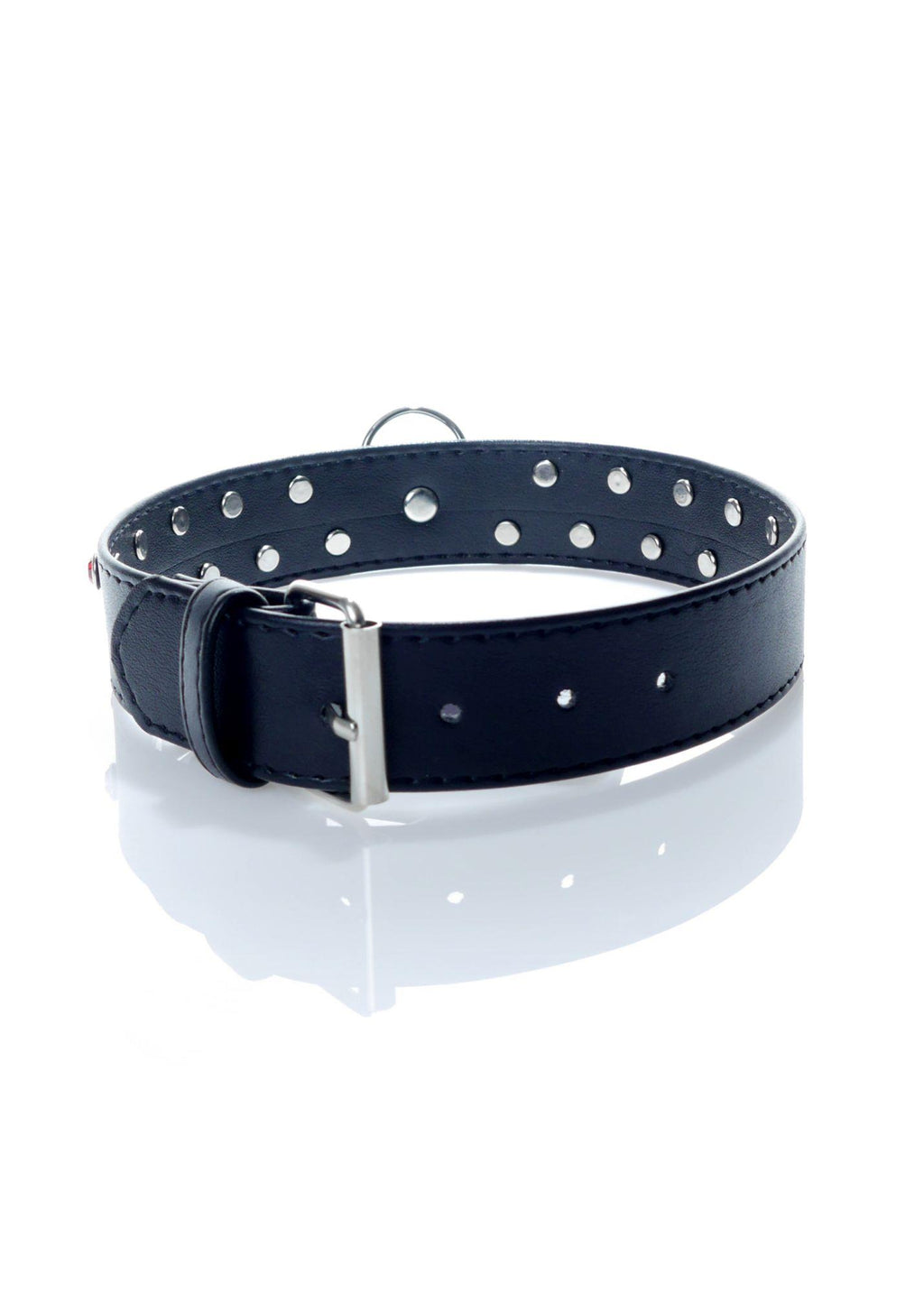 Fetish B-Series obojek s červenými krystaly · šířka 3 cm