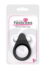 Dream Toys All Time Favorites Silicone Stimu-Ring · vibrační erekční kroužek s kuličkou, černá