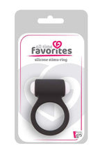 Dream Toys All Time Favorites Silicone Stimu-Ring · vibrační erekční kroužek, černá