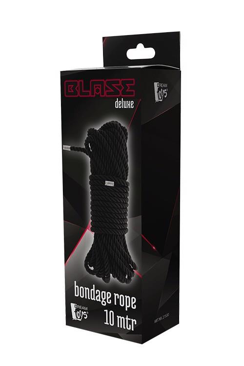 Dream Toys Blaze Deluxe Bondage Rope 10 m · černé lano na bondage