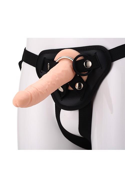 Dream Toys RealStuff Strap On Real Dildo · připínací dildo s postrojem