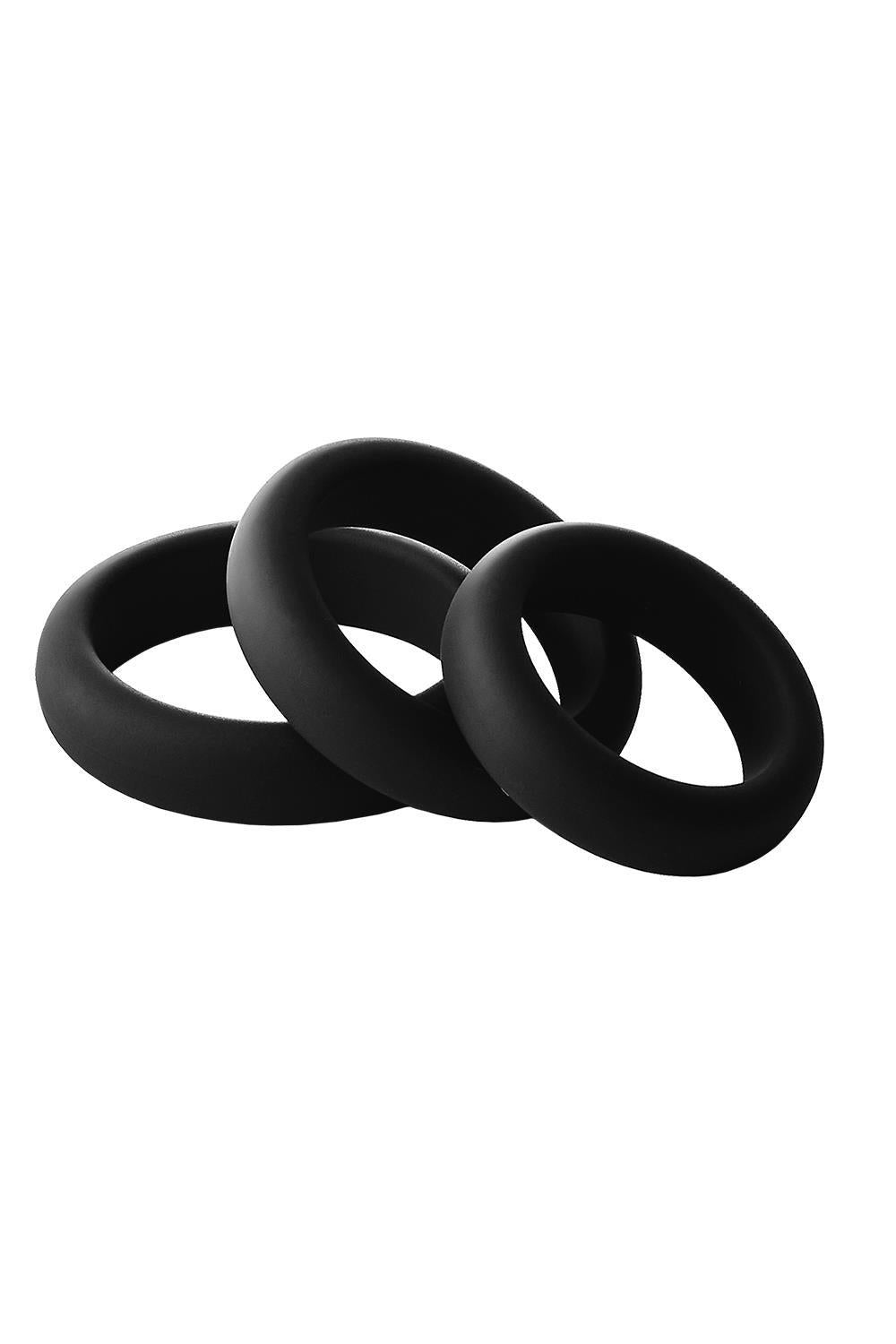 Dream Toys Ramrod Smooth Silicone Cockring Pack · sada erekčních kroužků (3 ks)