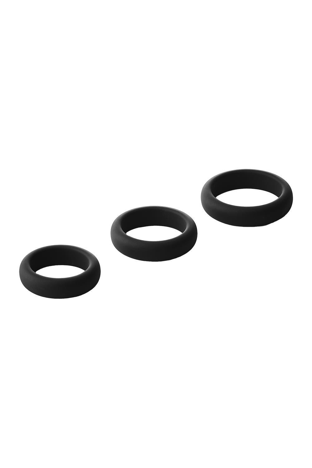 Dream Toys Ramrod Smooth Silicone Cockring Pack · sada erekčních kroužků (3 ks)