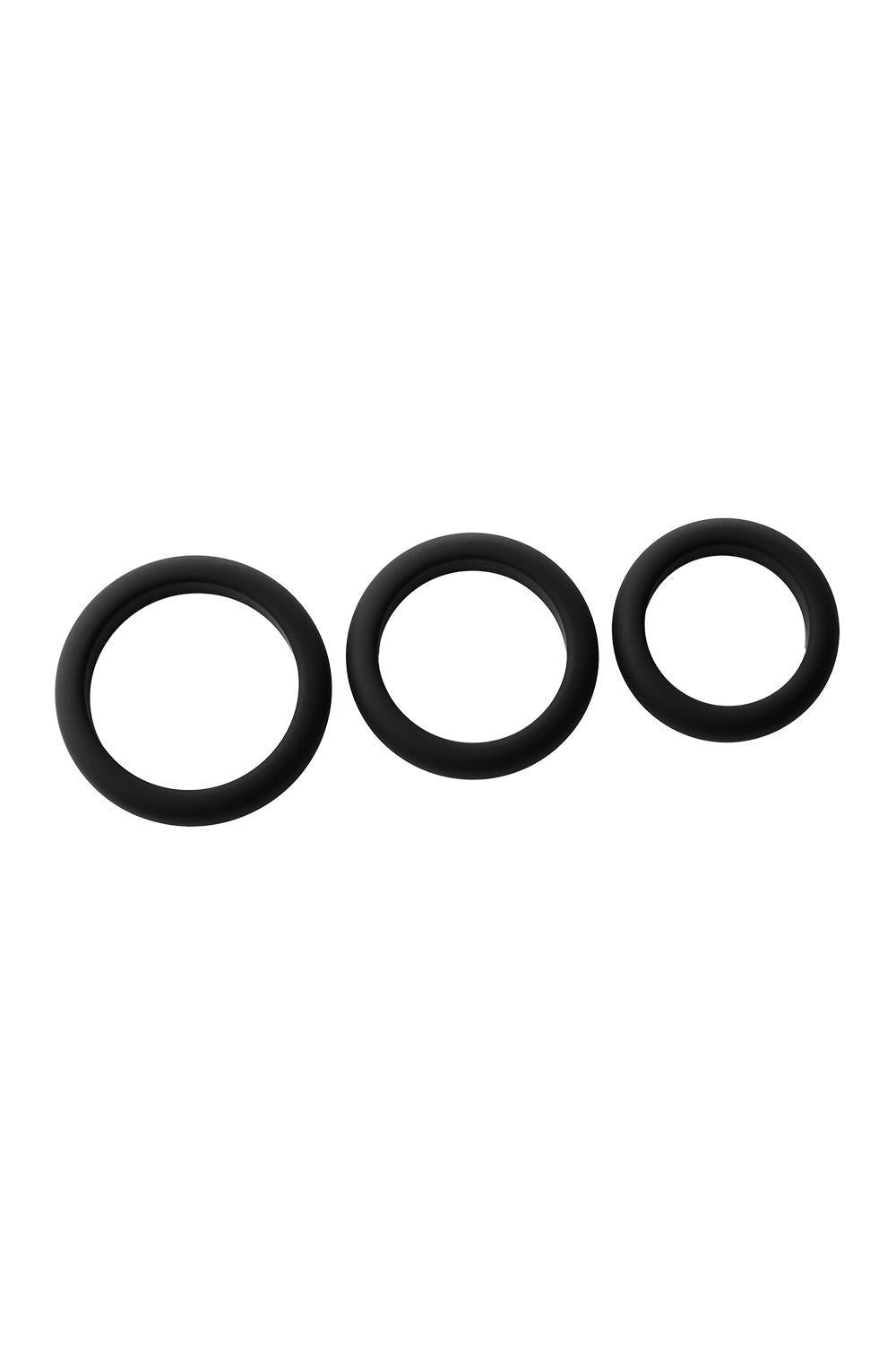 Dream Toys Ramrod Smooth Silicone Cockring Pack · sada erekčních kroužků (3 ks)