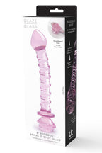 Dream Toys Glaze Glass Rosebud Spiral · skleněné dildo na bod G