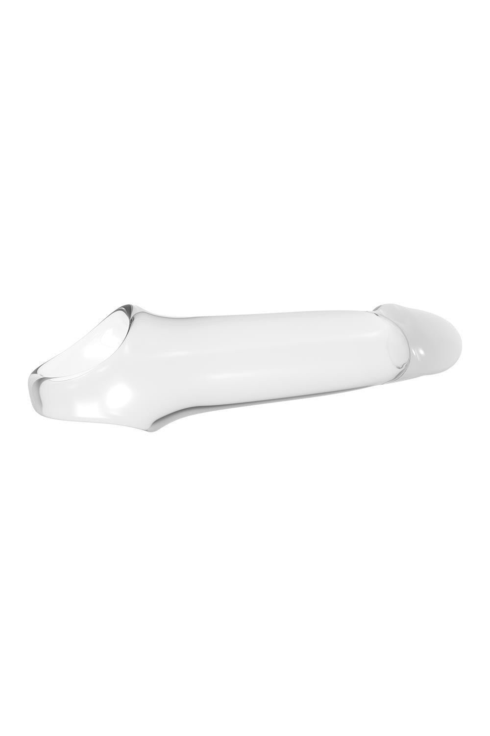 Dream Toys Ramrod Extender with Ball Strap · průhledný nástavec na penis